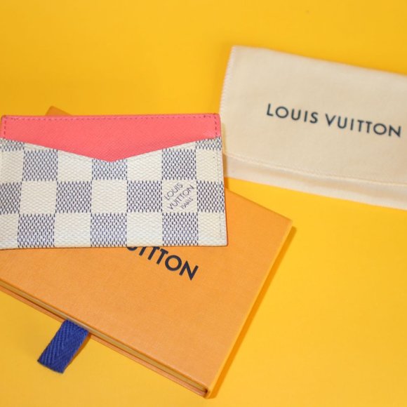 Louis Vuitton Damier Azur Daily Card Holder Rose Ballerine - Picture 4 of 8